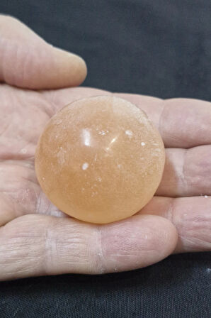 Turuncu Selenit Küre 4 Cm.