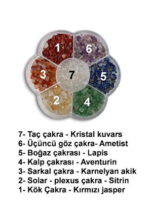 7 Çakra Kırıktaş Bölmeli Kutusunda 10-KC