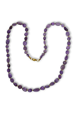 Ametist Kolye 50 CM Amorf Kesim 460-1