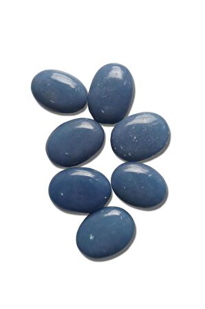 Doğal Anjelit Masaj Terapi Taşı - Palm Stone 107-2