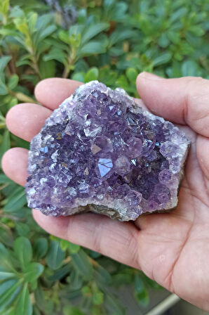 Ametist ve Pembe Kuvars Doğal Parça PA31