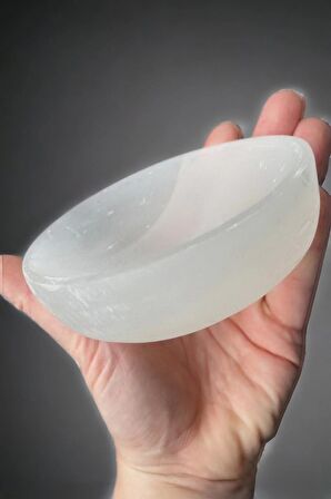 Beyaz Selenit Kase Enerji Çanağı 46Y