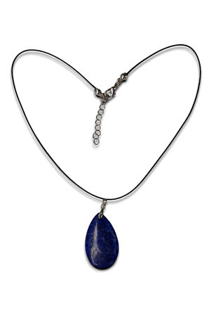 Doğal Lapis Lazuli Kolye Damla Kesim 311-4