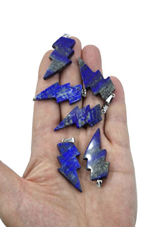 Doğal Lapis Lazuli Kolye Farklı Kesim 318-4