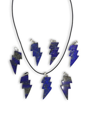 Doğal Lapis Lazuli Kolye Farklı Kesim 318-4