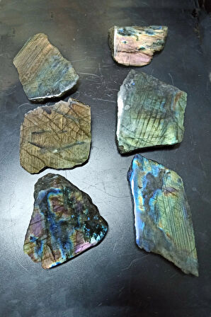 Işıltılı Labradorit Düz Kesim Doğal Parça DKL6