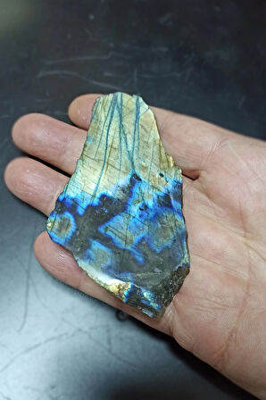 Işıltılı Labradorit Düz Kesim Doğal Parça DKL6