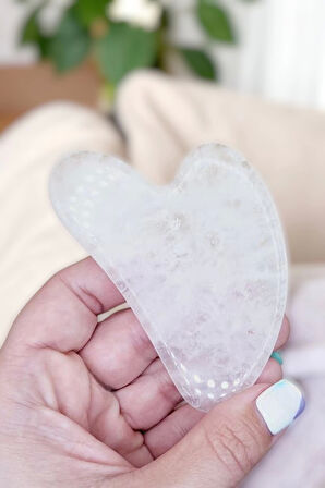 Kristal Kuvars Gua Sha Yüz Yogası, Masaj Taşı 313-2