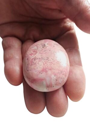 Peru Rodonit Masaj Terapi Taşı - Palm Stone 103-2