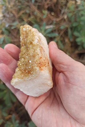 Sitrin Kristali Dekoratif Doğal Parça 17ST