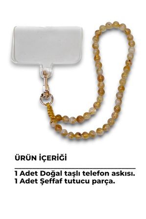Telefon Bilek Askısı Sitrin Doğal Taş 432-2