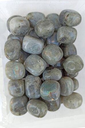 Açık Renk Labradorit 50 Gram Tamburlu Parçalar 468