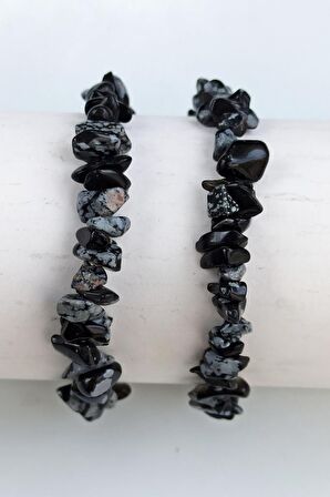 Kartanesi Obsidyen Bileklik Kırıktaş 649-3