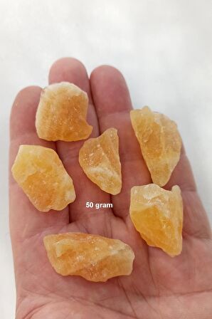 50 Gram Doğal Turuncu Kalsit Küçük Parçalar 211
