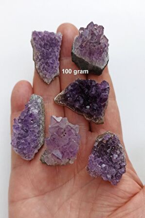 100 Gram Doğal Ametist Küçük Parçalar 217