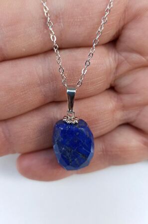 Doğal Lapis Lazuli Kolye 429-2