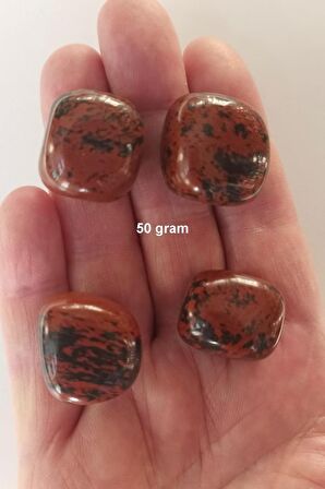 50 Gram Mahagony Obsidyen Tamburlu Parçalar 437
