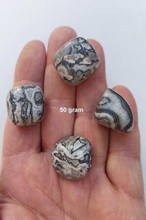 50 Gram Gri Jasper Tamburlu Parçalar 515