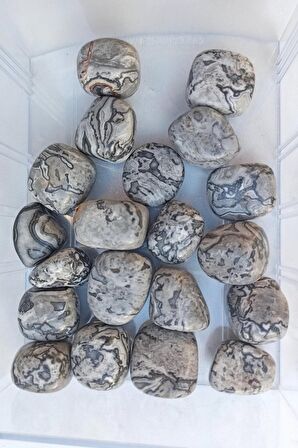 50 Gram Gri Jasper Tamburlu Parçalar 515