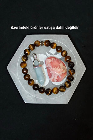 Ohm Sembolü Enerji Yükleyici Beyaz Selenit Altıgen Plaka 58AO