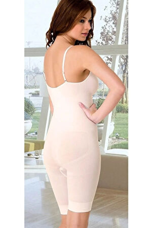 Kadın Ten Rengi Dikişsiz Tam Boy Korse