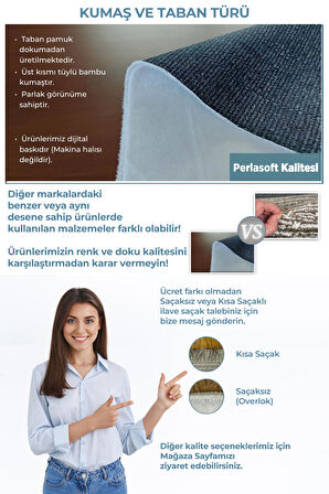 Homier Perlasoft Kalitesi Yıkanabilir Kaymaz Taban Antibakteriyel Halı Çocuk Odası H-CK-10190A