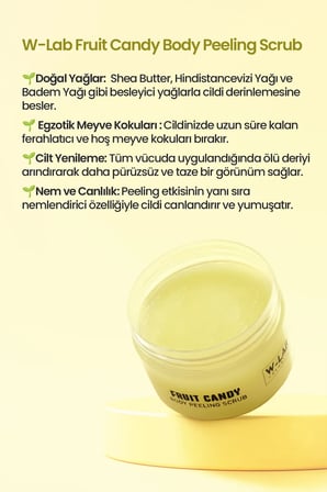 W-Lab Cosmetics Fruit Candy Body Peeling Scrub 250 Ml