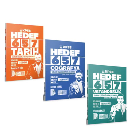 Benim Hocam 2026 KPSS Tarih Coğrafya ve Vatandaşlık Deneme Seti 3 Kitap