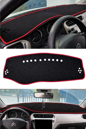 Peugeot 301 Ön Göğüs Torpido Koruma Halısı + Oto Ayna Askısı + Tampon Çeki İpi + Kaydırmaz Ped