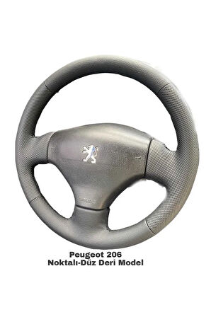 Peugeot 206 (2003-2006) Araca Özel DİKMELİ Direksiyon Kılıfı Spor Model(AÇIKLAMAYI OKUYUN LÜTFEN)