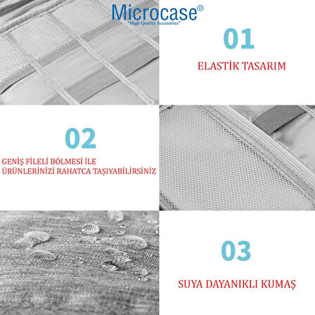 Microcase Çok Gözlü Kullanışlı Elde Taşıma Askılı Organizer Çanta - SİYAH AL5101