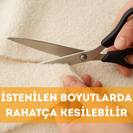 BEYLİNİ Welsoft Peluş Kumaş Çift Taraflı Yıkanabilir Kesilebilir Koltuk Battaniye Yastık Kaplaması 180x100