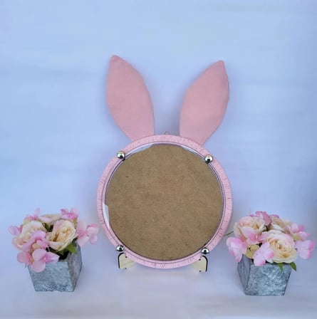 SimpleHoop Pembe Tavşan Kulaklı Çocuk Odası Fotoğraf Çerçevesi