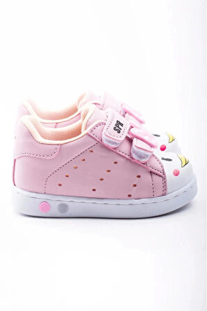  İlk Adım Işıklı Ortopedik Kız Bebek Çocuk Ayakkabısı