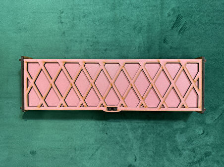 AHŞAP TESBİH KUTUSU PEMBE RENKLİ