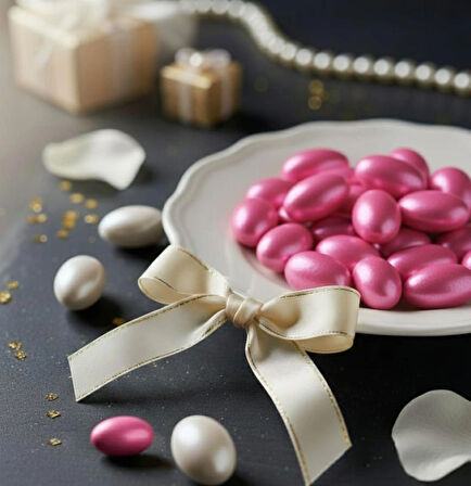 Pembe Çikolatalı Badem Şekeri (200 GR)