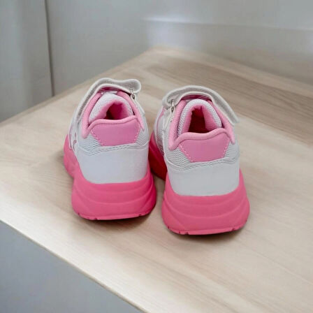 KIZ ÇOCUK BEYAZ TABAN PEMBE SPOR