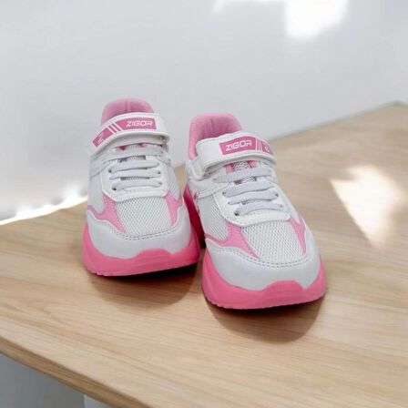 KIZ ÇOCUK BEYAZ TABAN PEMBE SPOR