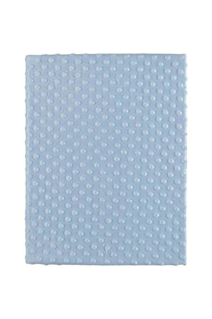Nohut Desen Bebek Battaniye Mevsimlik Tek Kat 80X90 (KREM-MAVİ-PEMBE)