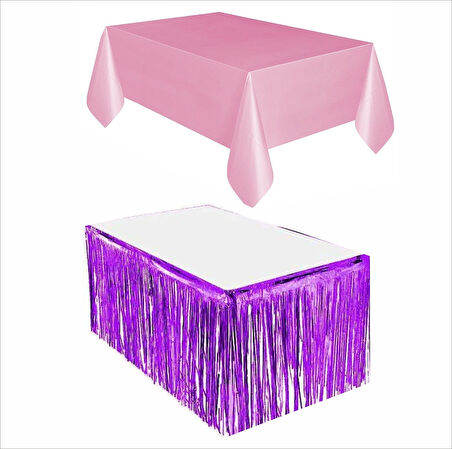 Pembe Masa Örtüsü, Mor Masa Eteği