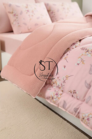 Çift Kişilik Çiçekli Welsfot Uyku Seti Çift Taraflı 195x215