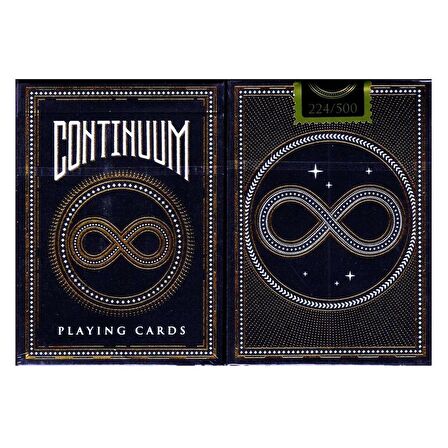 Bicycle Continuum Black Oyun Kağıdı Limited Edition USPCC Koleksiyonluk iskambil Kartları 