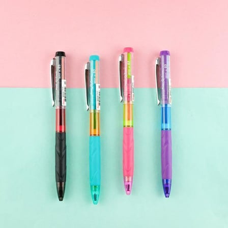 Pentel QE427 Q-Erase 0.7 mm Mekanik Uçlu Kalem - Green/Turquoise