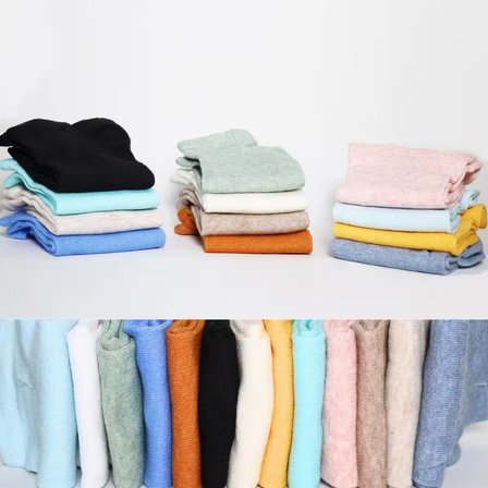 Yazlık Penye - Kadın Patik Çorap 8'li (8 Adet) Parfümlü Düz Desen