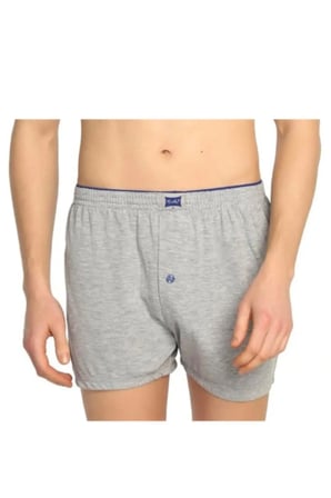 Erkek Penye Boxer - 4'lü Paket - Gri