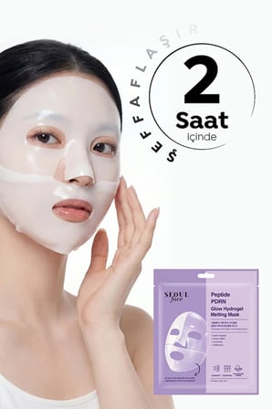 Dermal Seoul Face Peptid PDRN Hidrojel Eriyen Nemlendirici Kore Maskesi 34 gr 2 Adet