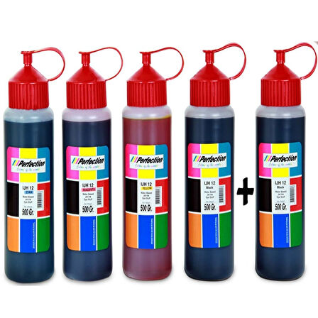 PERFECTİON Epson Uyumlu 103 L 5296 L3256 L3211 L1250 Renk Mürekkep Dolum Seti 5X500 gr.