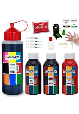 Perfection HP 301-301XL Kartuş Uyumlu Mürekkep Dolum Seti 500 Ml