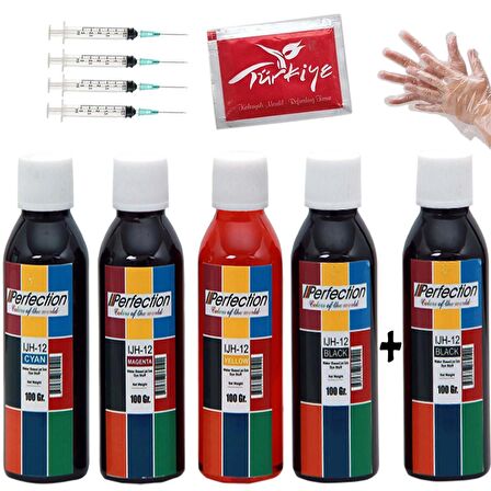 Perfection Canon Pıxma G3470 Megatank Yazıcı Mürekkep Dolum Seti 5x100 Ml