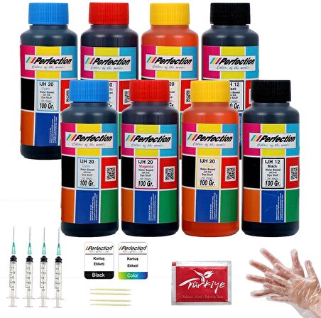 Canon 2 Kartuşlu Yazıcılar İçin +++plus Mürekkep Seti 8x100 Ml.